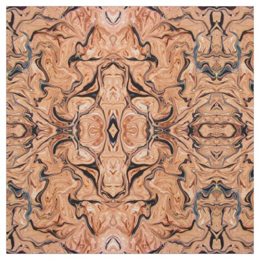 Schöne beige schwarze Marmor Kunst Stoff (Muster)