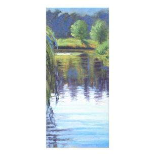 Schöne Beileid-Gedenkszene im Waldpark Werbekarte