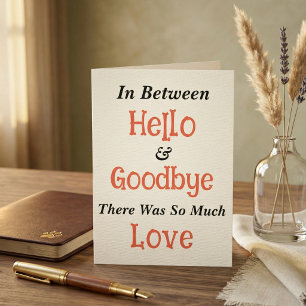 Schöne Beileidskarte für ihn/sie, Haustier-Trauerf Einladung