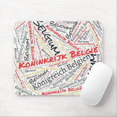 Schöne Belgien Flag Farben Patriotic Mousepad (Mit Mouse)