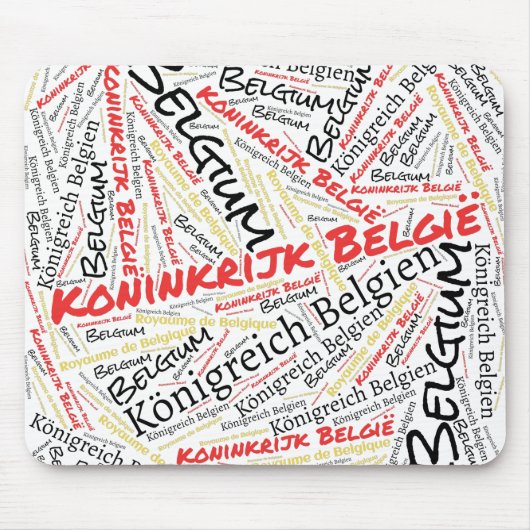 Schöne Belgien Flag Farben Patriotic Mousepad (Vorne)