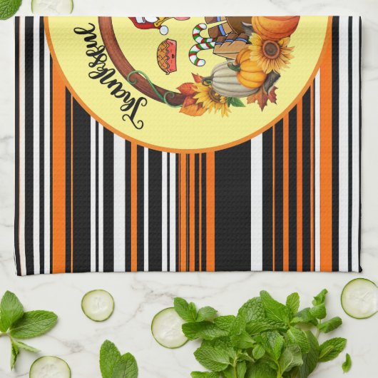 Schöne, beliebte Erntedank Herbstkollektion Geschirrtuch (Gefaltet)
