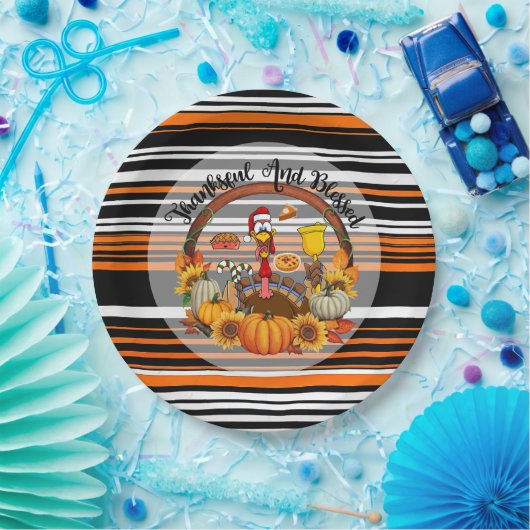 Schöne, beliebte Erntedank Herbstkollektion Pappteller (Party)