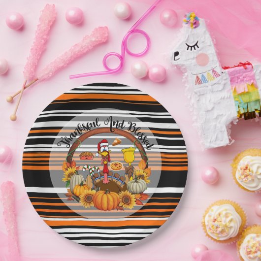 Schöne, beliebte Erntedank Herbstkollektion Pappteller (Party)