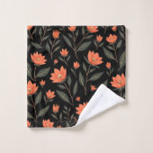 Schöne, beliebte Sammlung Vintager Blumen Badhandtuch Set (Waschlappen)