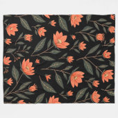 Schöne, beliebte Sammlung Vintager Blumen Fleecedecke (Vorderseite (Horizontal))