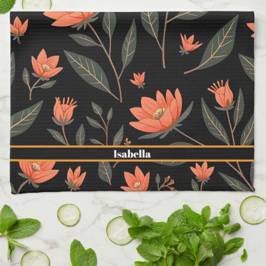 Schöne, beliebte Sammlung Vintager Blumen Geschirrtuch (Gefaltet)