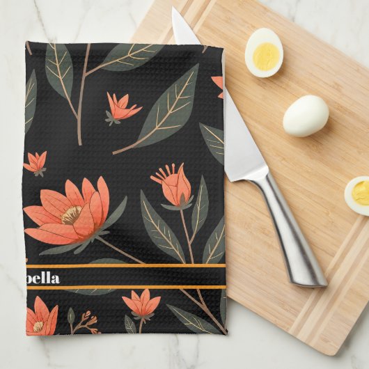 Schöne, beliebte Sammlung Vintager Blumen Geschirrtuch (Viertel Falte)