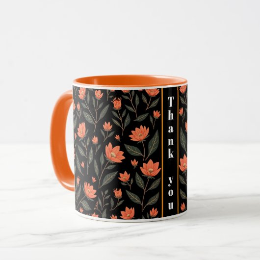 Schöne, beliebte Sammlung Vintager Blumen Tasse (Vorderseite Links)