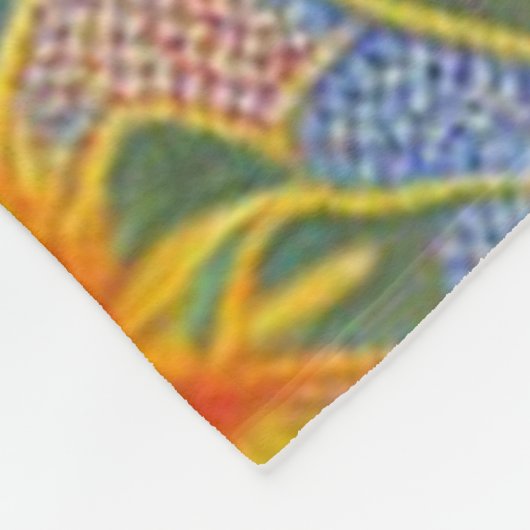 Schöne, beliebte Sonnenblumensammlung Fleecedecke (Ecke)