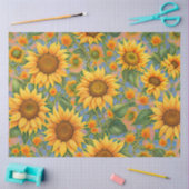 Schöne, beliebte Sonnenblumensammlung Seidenpapier (Basteln)