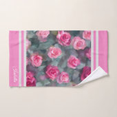 Schöne, beliebte Wasserfarben Rosengarten Sammlung Badhandtuch Set (Handtuch)