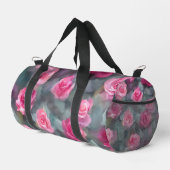 Schöne, beliebte Wasserfarben Rosengarten Sammlung Duffle Bag (Rechte Ecke)