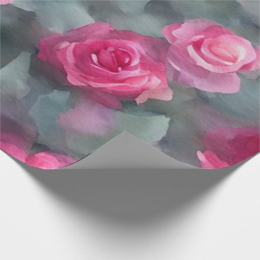 Schöne, beliebte Wasserfarben Rosengarten Sammlung Geschenkpapier