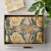 Schöne, beliebte Yellow Rose Collection Seidenpapier (Geschenk)