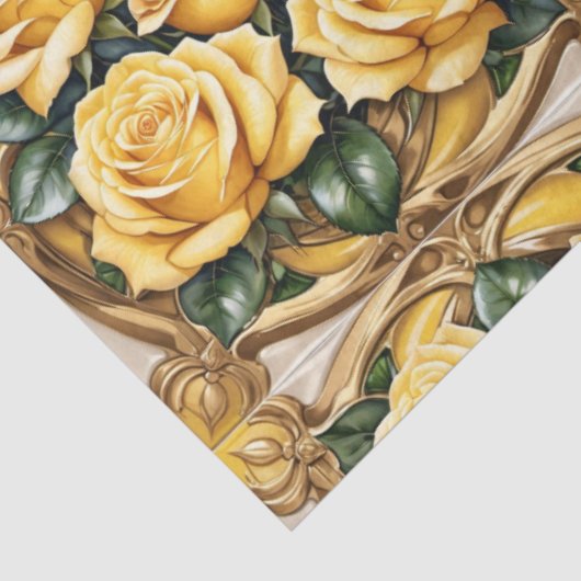 Schöne, beliebte Yellow Rose Collection Seidenpapier (Ausschnitt)