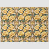 Schöne, beliebte Yellow Rose Collection Seidenpapier (Vorderseite)