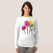 Schöne, bemalte Blume: Aquarell T-Shirt (Vorne ganz)