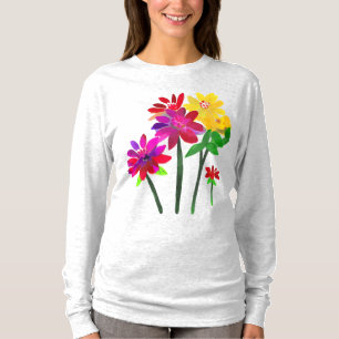 Schöne, bemalte Blume: Aquarell T-Shirt