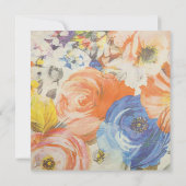 Schöne bemalte Brautdusche Einladung (Rückseite)