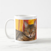 Schöne Bengalische Katze Kaffeetasse (Links)