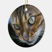 Schöne Bengalische Katze Keramik Ornament (Links)