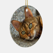 Schöne Bengalische Katze Keramikornament (Rechts)