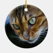 Schöne Bengalische Katze Keramikornament (Hinten)