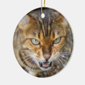 Schöne Bengalische Katze Keramikornament (Links)