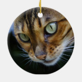 Schöne Bengalische Katze Keramikornament (Hinten)