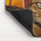 Schöne Bengalische Katze Mousepad (Ecke)