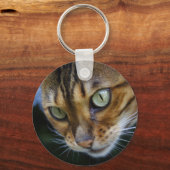 Schöne Bengalische Katze Schlüsselanhänger (Vorderseite)