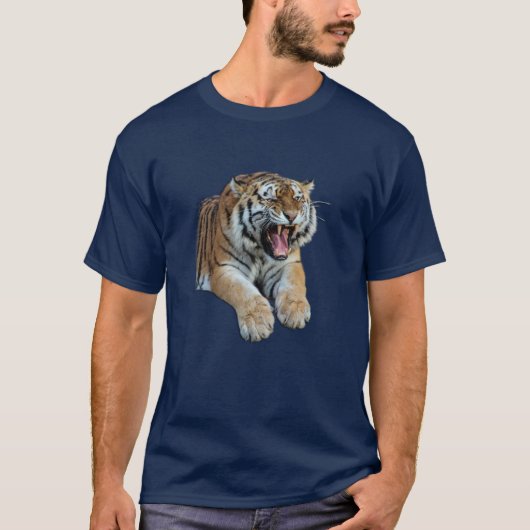 Schöne Bengalische Tiger Face & Teeth Foto T - Shi T-Shirt (Vorderseite)