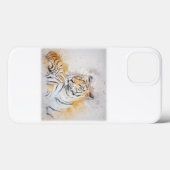 Schöne Bengalische Tigermalerei Case-Mate iPhone Hülle (Rückseite (Horizontal))