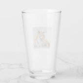 Schöne Bengalische Tigermalerei Glas (Rückseite)