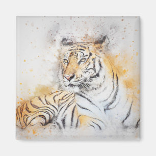 Schöne Bengalische Tigermalerei Magnet