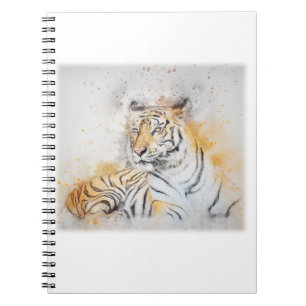 Schöne Bengalische Tigermalerei Notizblock