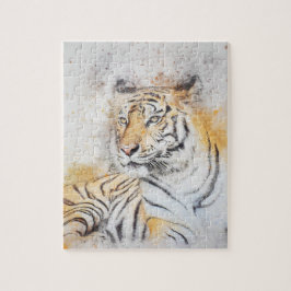 Schöne Bengalische Tigermalerei Puzzle