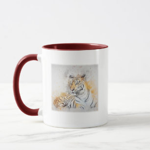 Schöne Bengalische Tigermalerei Tasse