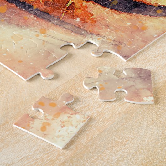 Schöne Bengalische Tigermalerei | Wildkatze Puzzle (Seite)