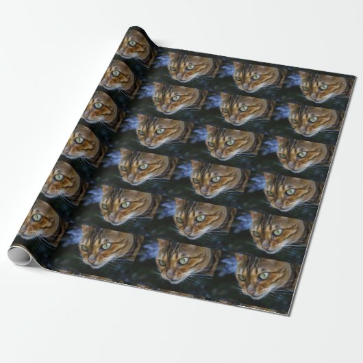 Schöne Bengalkatze Geschenkpapier (Ungerollt)
