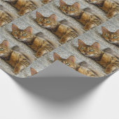 Schöne Bengalkatze Geschenkpapier (Ecke)