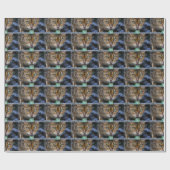Schöne Bengalkatze Geschenkpapier (Flach)