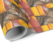 Schöne Bengalkatze Geschenkpapier (Rolleneckpunkt)