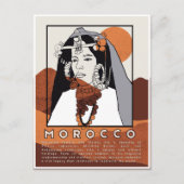 Schöne Berberfrau aus Marrakech Marokko Postkarte (Vorderseite)