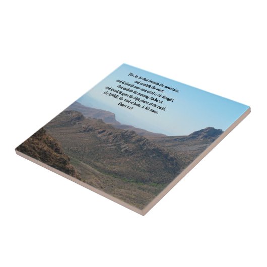 Schöne Berg-Schrift Fliese (Seite)