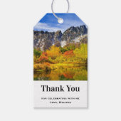 Schöne Berge Fotografie Danke Geschenkanhänger (Vorderseite)