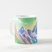 Schöne Berge Kaffeetasse (Vorderseite Links)