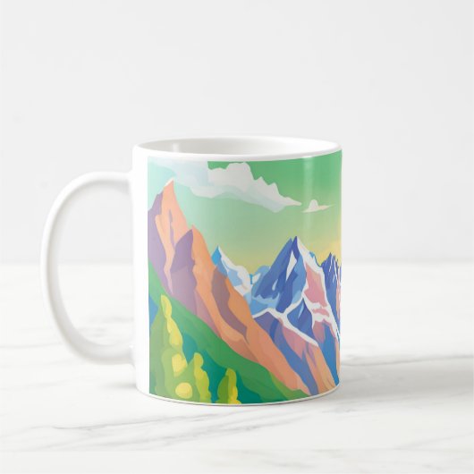 Schöne Berge Kaffeetasse (Links)