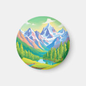 Schöne Berge Magnet (Vorne)